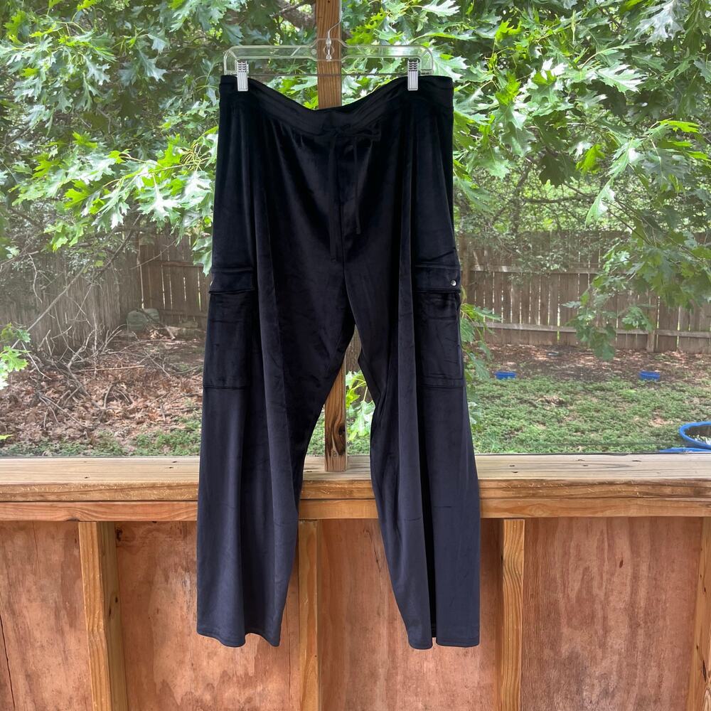 Juicy Couture Women's Y2K Vintage Sleepwear Pants Black Bling Size 1X